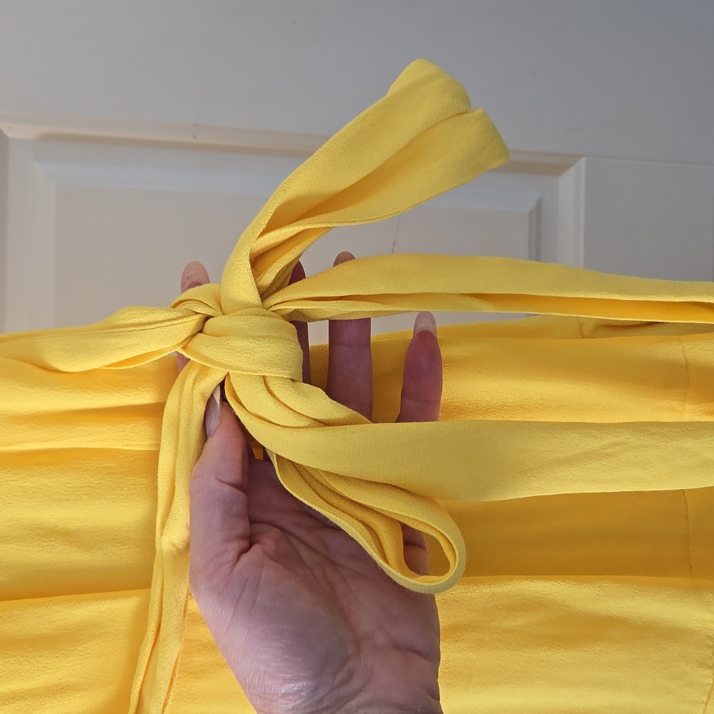 AFRM Ruffle Yellow Dress - Picture 4 of 8